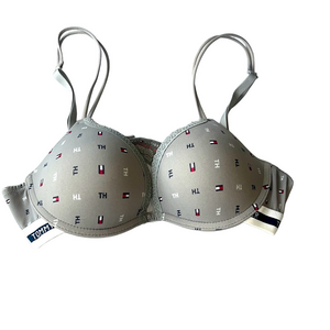 Tommy Hilfiger grey continuous wire push Bra 34b